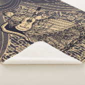 Lady mit Gitarre Sherpadecke (3/4)