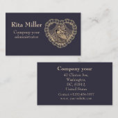 Lady mit Gitarre Visitenkarte (Vorne/Hinten)