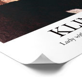 Lady mit Hut und Federboa von Gustav Klimt Poster (Ecke)