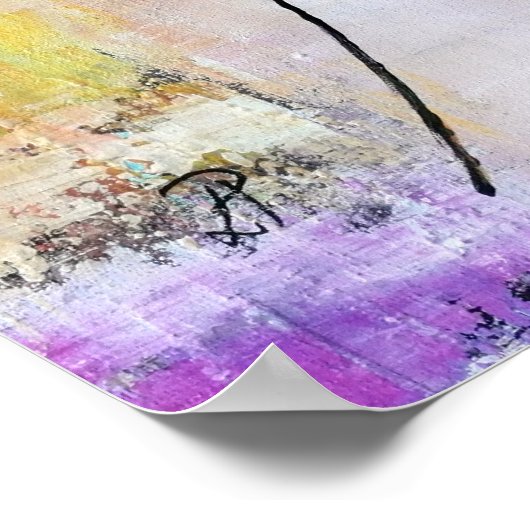 Lady mit Katze Poster (Ecke)