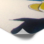 Lady mit Kimono japanischer Kunst Poster (Ecke)