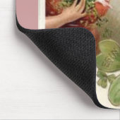 Lady mit Kleeblättern Mousepad (Ecke)