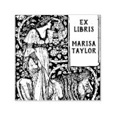 Lady mit Löwe-Buchzeichen Permastempel (Design)