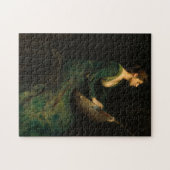 Lady mit Lute, 1886 von Thomas Wilmer Dewing Puzzle (Horizontal)