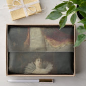 Lady mit Lute von Ferdinand Wagner Jnr. Seidenpapier (Geschenk)