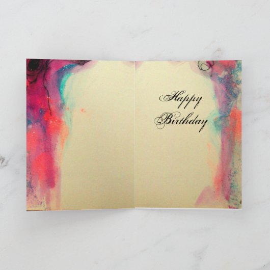 LADY MIT MASQUERADE-MASK KARTE (Innenseite)