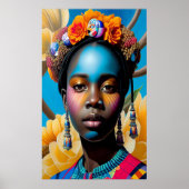 Lady mit Muscheln Poster (Vorne)