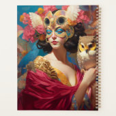 Lady mit Owl Fantasy Art Planer (Rückseite)