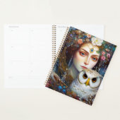 Lady mit Owl Surreal Fantasy Art Planer (Anzeige)