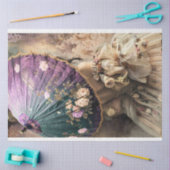 Lady mit Parasol, französischer Chic Seidenpapier (Basteln)