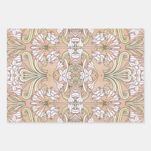 Lady mit Pflücken in ihrem Haar, Geschenk Geschenkpapier Set (Vorderseite 3)