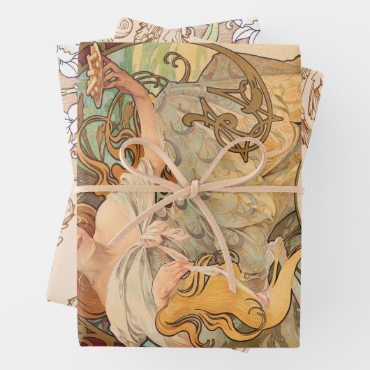 Lady mit Pflücken in ihrem Haar, Geschenk Geschenkpapier Set (Beispiel)