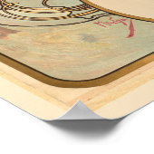 Lady mit Poppies in ihrem Haar Poster (Ecke)