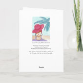 LADY MIT RED HAT DANKESKARTE (Rückseite)