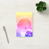 LADY MIT ROSE Pink Blue Yellow Schönheitsmode Post-it Klebezettel (Büro)