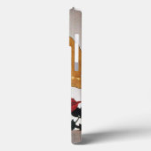 LADY MIT ROTE ROSE MONOGRAM Case-Mate iPhone HÜLLE (Rückseite / Links)