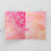 LADY MIT ROTE ROSE Muttertag Karte (Innenseite)