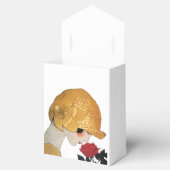 LADY MIT ROTE ROSE RUBY GEM STONE MONOGRAM GESCHENKSCHACHTEL (Geöffnet)