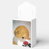 LADY MIT ROTE ROSE RUBY GEM STONE MONOGRAM GESCHENKSCHACHTEL (Geöffnet)