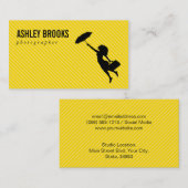 Lady mit Schirm Visitenkarte (Vorne/Hinten)