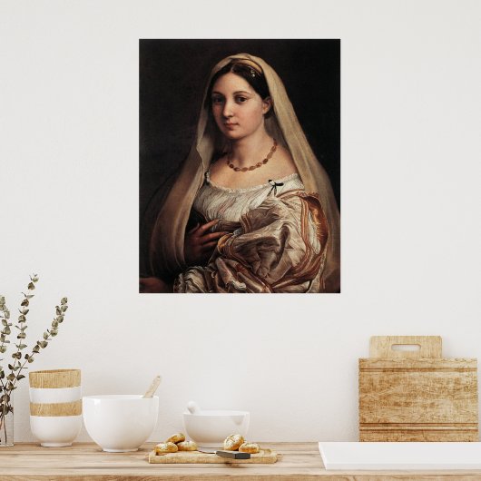 Lady mit Schleier Poster (Küche)