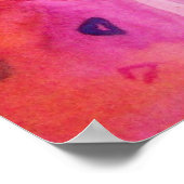 LADY MIT SCHWARZ KATZ Venezianische Masquerade Bal Poster (Ecke)