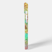 LADY MIT SCHWARZEM KATZ- UND MASK-MASCHENMASCHENMo Case-Mate iPhone Hülle (Rückseite / Links)