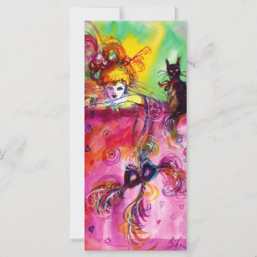 LADY MIT SCHWARZER KATZE (Vorderseite)