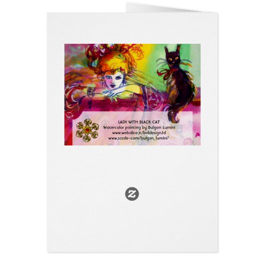 LADY MIT SCHWARZER KATZE (Hinten)