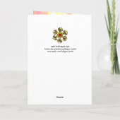 LADY MIT SCHWARZER KATZE KARTE (Rückseite)