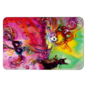 LADY MIT SCHWARZER KATZE MAGNET (Horizontal)