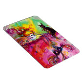 LADY MIT SCHWARZER KATZE MAGNET (Rechte Seite)