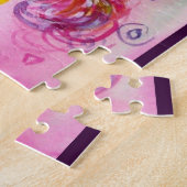 LADY MIT SCHWARZKATZE / Venezianischer Maskerade Puzzle (Seite)