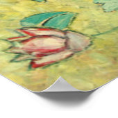 Lady mit Ventilator, Gustav Klimt,1907,art nouveau Poster (Ecke)