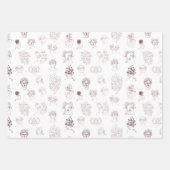 Lady Monster Wrapping Paper Flat Sheet Set 3 Geschenkpapier Set (Vorderseite 3)