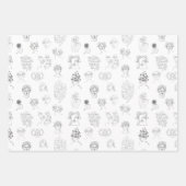Lady Monster Wrapping Paper Flat Sheet Set 3 Geschenkpapier Set (Vorderseite)