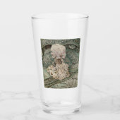 Lady Mouse in einer Mob Cap (von Beatrix Potter) Glas (Vorderseite)