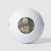Lady Mouse in einer Mob Cap (von Beatrix Potter) Golfball (Vorderseite)