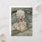 Lady Mouse in einer Mob Cap (von Beatrix Potter) Karte (Vorderseite/Rückseite Beispiel)