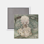 Lady Mouse in einer Mob Cap (von Beatrix Potter) Magnet (Vorderseite/Rückseite)