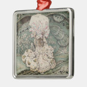 Lady Mouse in einer Mob Cap (von Beatrix Potter) Ornament Aus Metall (Links)