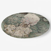 Lady Mouse in einer Mob Cap (von Beatrix Potter) Pappteller (Schrägansicht)