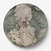 Lady Mouse in einer Mob Cap (von Beatrix Potter) Pappteller (Vorderseite)