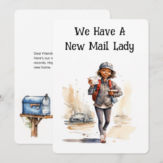 Lady Moving Cards (Vorne/Hinten)