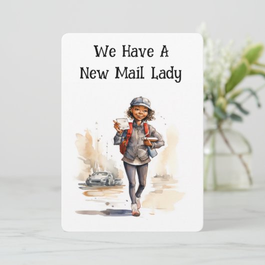 Lady Moving Cards (Stehend Vorderseite)