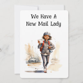 Lady Moving Cards