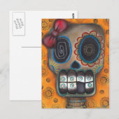Lady Muerte Postcard Postkarte (Vorne/Hinten)