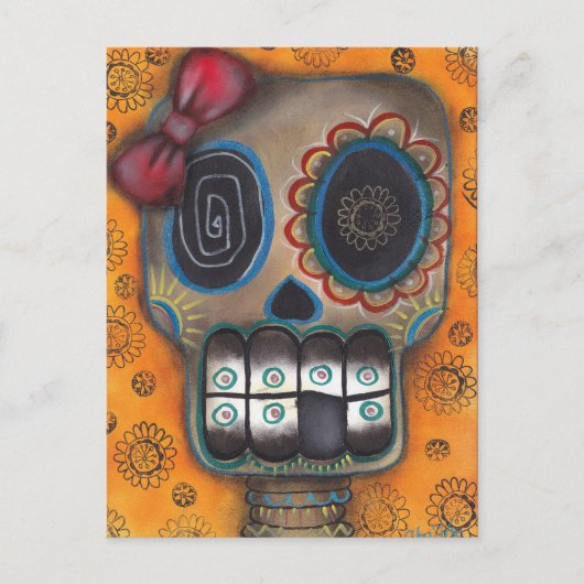 Lady Muerte Postcard Postkarte (Vorderseite)