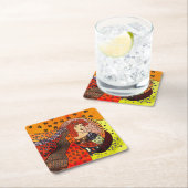 Lady Nature Rechteckiger Pappuntersetzer (Vor Ort)