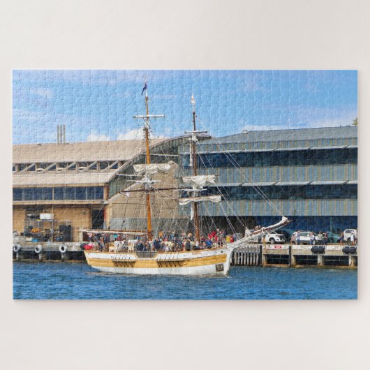Lady Nelson, Segelschiff, Hobart, Tasmania Puzzle (Horizontal)